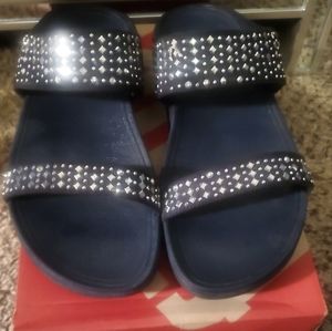 FitFlop Women's Novy Slide (Navy) 509-097